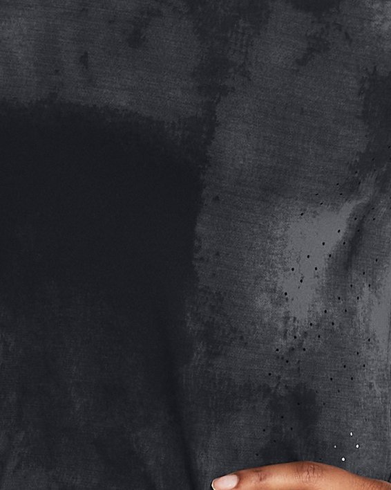 Maglia a maniche corte UA Launch Elite Printed da donna, Black, pdpMainDesktop image number 0