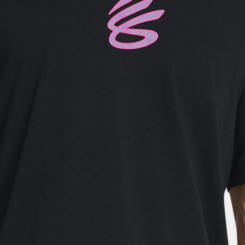 Under Armour Tee-shirt Curry Girl Dad pour homme Noir / Rebel Rose XS