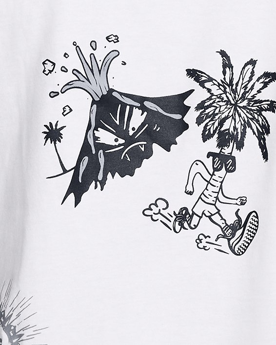 Camiseta sin mangas UA Launch para hombre, White, pdpMainDesktop image number 1
