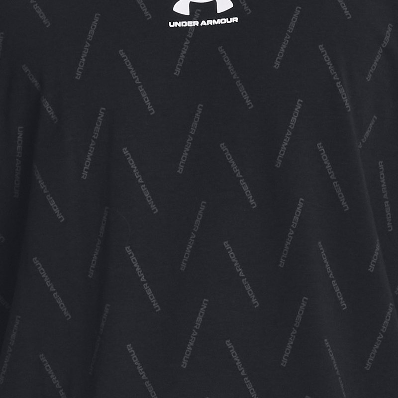 Men's Under Armour Elevated Core Printed Short Sleeve Black / White M