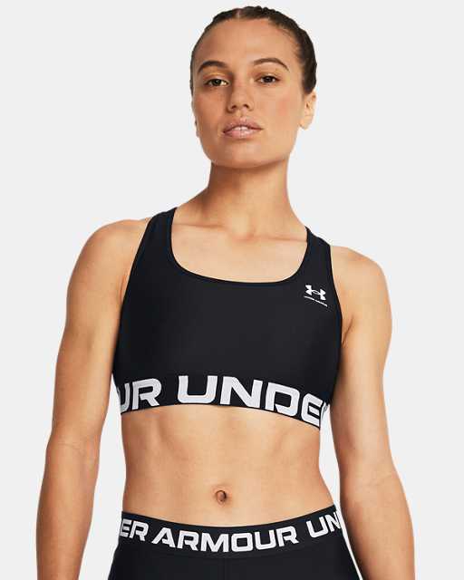 Brassière de sport HeatGear® Armour Mid Branded pour femme Brassière de sport HeatGear® Armour Mid Branded pour femme