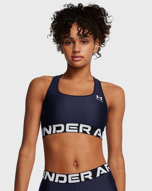Reggiseno sportivo HeatGear® Armour Mid Branded da donna Reggiseno sportivo HeatGear® Armour Mid Branded da donna