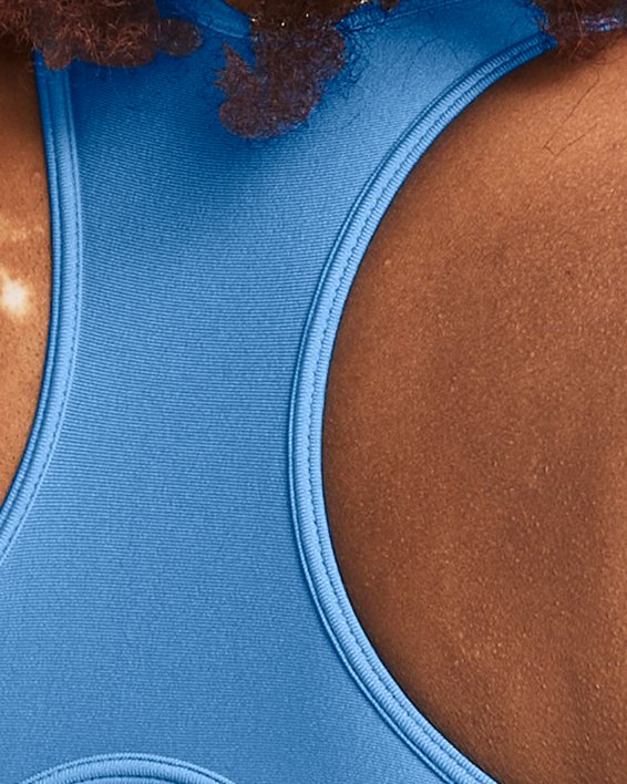 Reggiseno sportivo HeatGear® Armour Mid Branded da donna, Blue, pdpMainDesktop image number 6