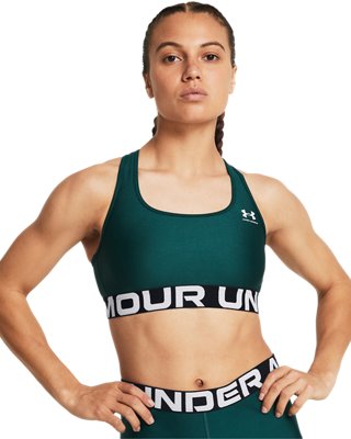 Women's HeatGear® Armour Mid Branded Sports Bra Under Armour