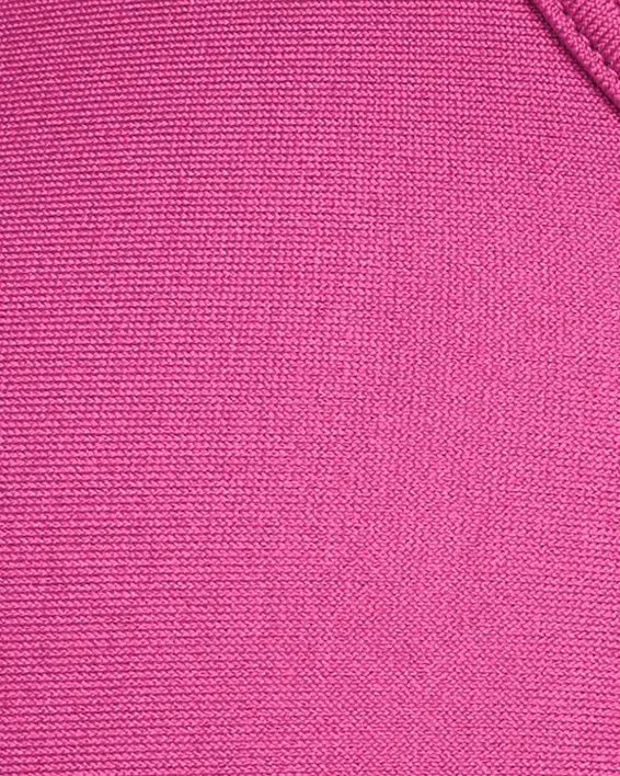 Women's HeatGear® Armour Mid Branded Sports Bra, Pink, pdpMainDesktop image number 8