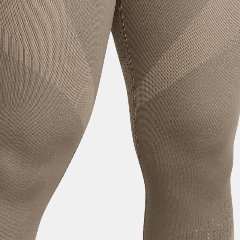 Women's Under Armour Vanish Elite Seamless Ankle Leggings Taupe Dusk / Iridescent XS