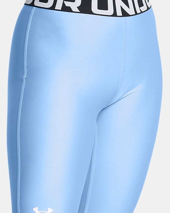 Women's HeatGear® Leggings, Blue, pdpMainDesktop image number 2