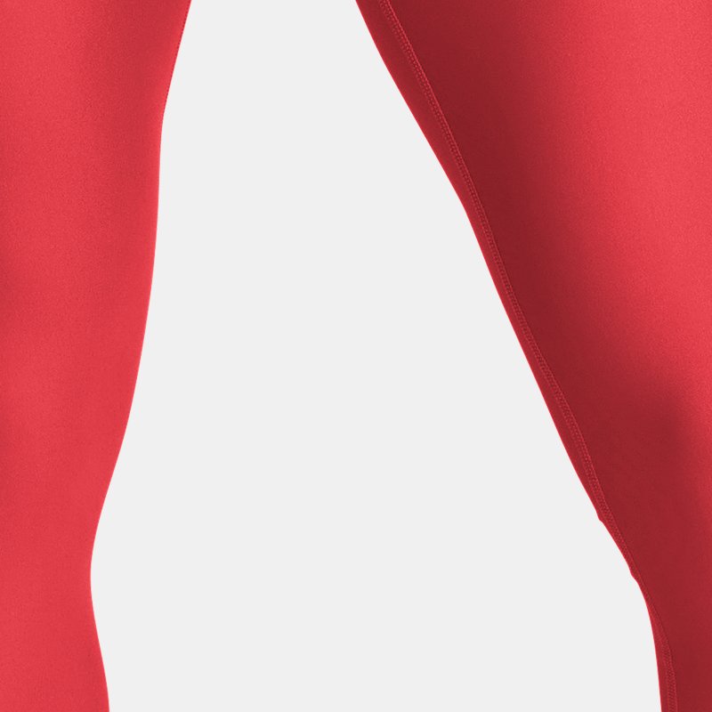 Under Armour HeatGear® Leggings für Damen Rot Solstice / Weiß L