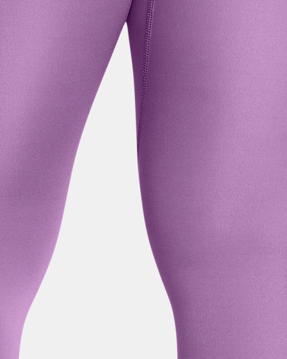 女士UA Meridian Crossover緊身九分褲 in Purple image number 1