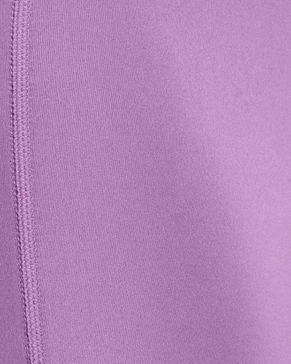 女士UA Meridian Crossover緊身九分褲 in Purple image number 3