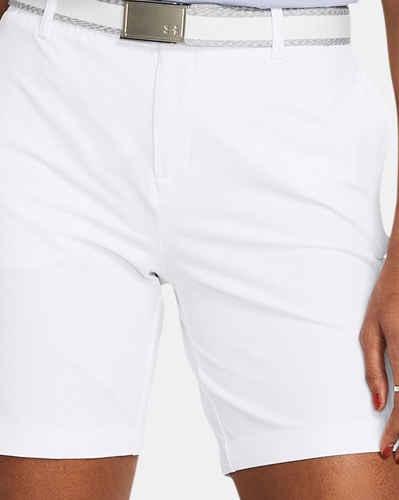 Pantalón corto de 18 cm UA Drive para mujer, White, pdpMainDesktop image number 2
