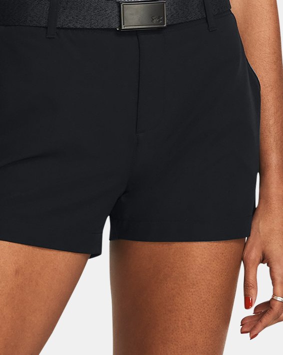 Women's UA Drive 3.5" Shorts in Black image number 2