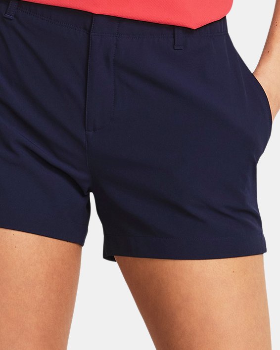Women's UA Drive 3.5" Shorts, Blue, pdpMainDesktop image number 2