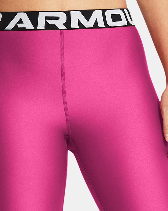 Women's HeatGear® 8" Shorts, Pink, pdpMainDesktop image number 2