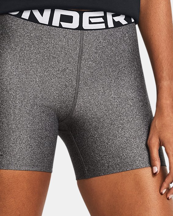 Women's HeatGear® Middy Shorts in Gray image number 2