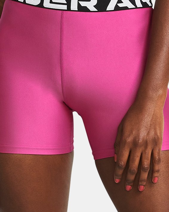 Shorts HeatGear® Middy para mujer, Pink, pdpMainDesktop image number 2