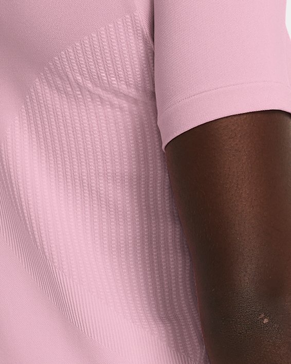 Haut à manches courtes UA Vanish Elite Seamless pour femme, Pink, pdpMainDesktop image number 1