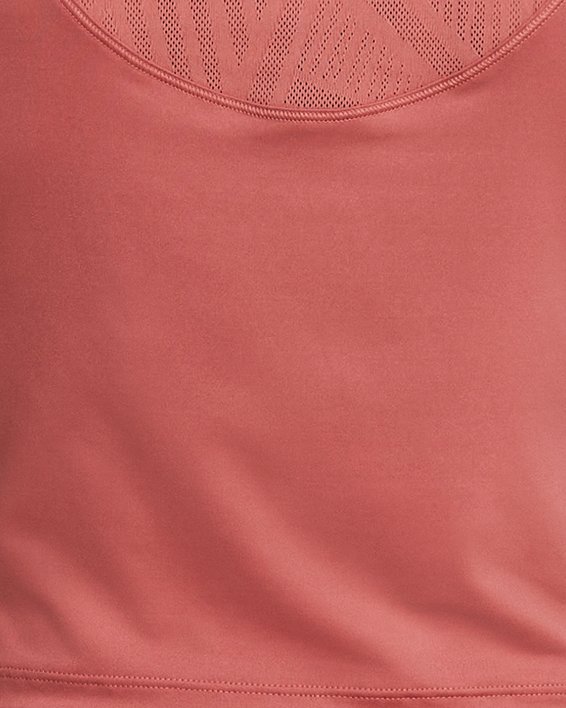 Women's UA Vanish Elite Vent Crop Short Sleeve in Red image number 1