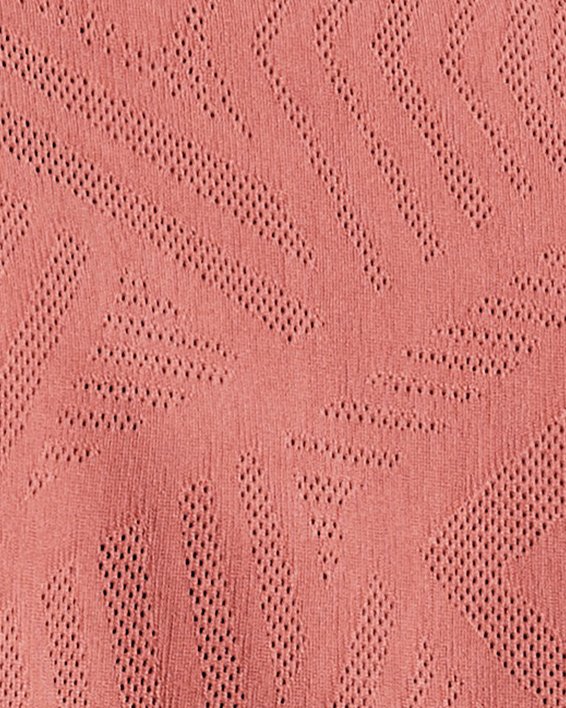 Women's UA Vanish Elite Vent Crop Short Sleeve in Red image number 3