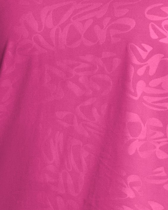 UA Vanish Energy Emboss Kurzarm-Crop-Oberteil für Damen, Pink, pdpMainDesktop image number 0