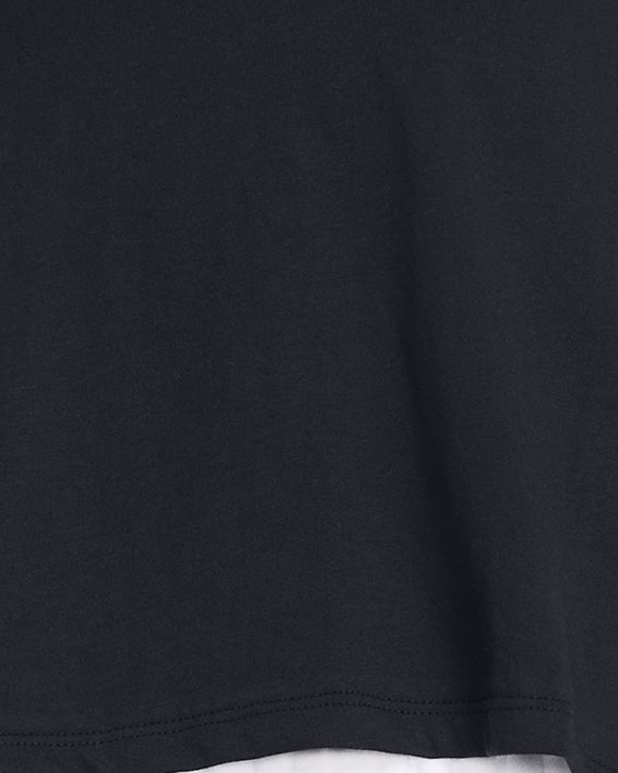 Camiseta de manga corta UA Campus Boxy Crop para mujer, Black, pdpMainDesktop image number 0