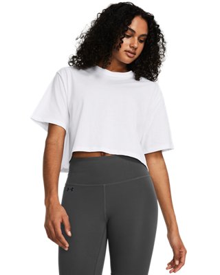 boxy cropped workout tee