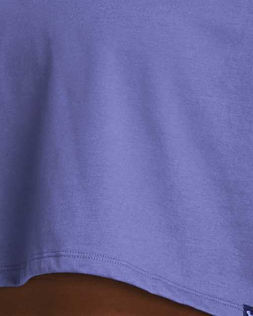 Zpanxa Summer Tops for Women Crop Cute Trendy Basic Tight Rounk Neck Crop  Blouse Short Sleeve Crop Tops Workout Shirts for Women Purple XXL