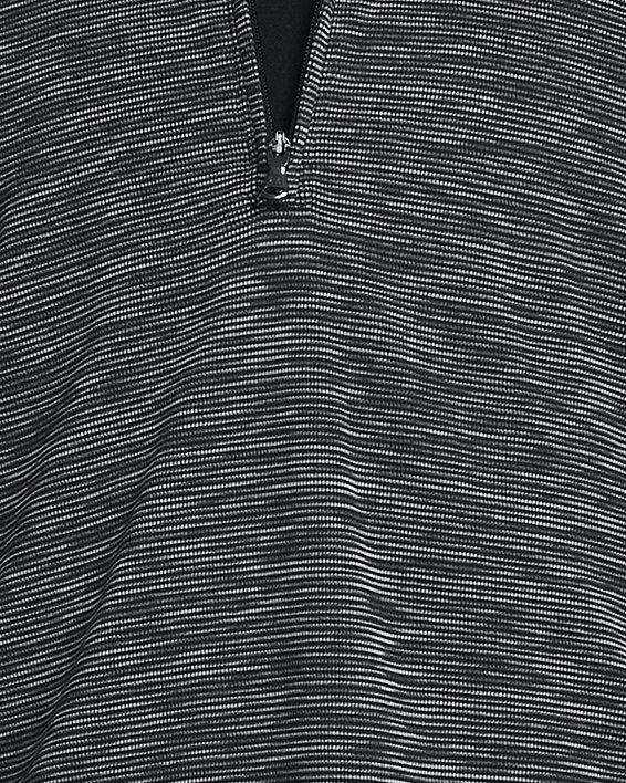 Damesshirt UA Tech™ Textured met korte rits, Black, pdpMainDesktop image number 0