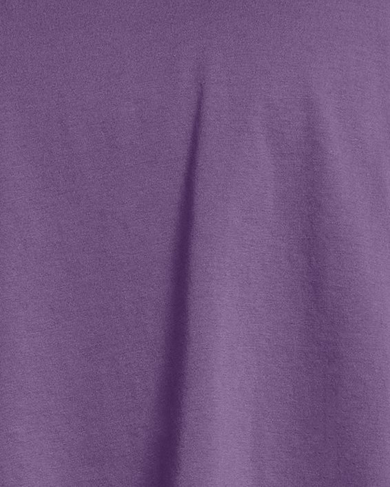 Women's UA Campus Boxy Crop Short Sleeve, Purple, pdpMainDesktop image number 0