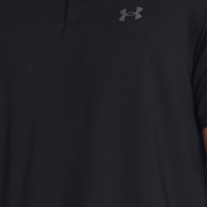 Men's  Under Armour  Tee To Green Polo Black / Pitch Gray XXL