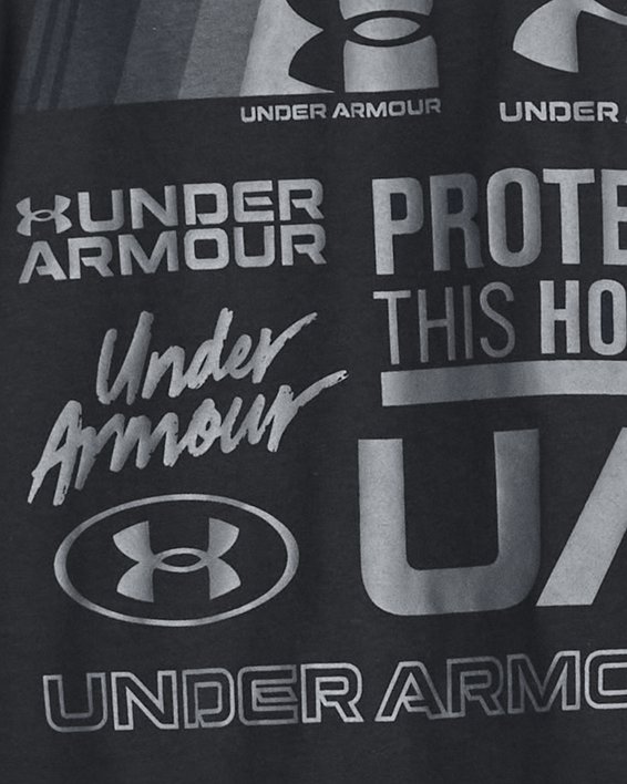 Men's UA Unstoppable Graphic Short Sleeve in Black image number 1