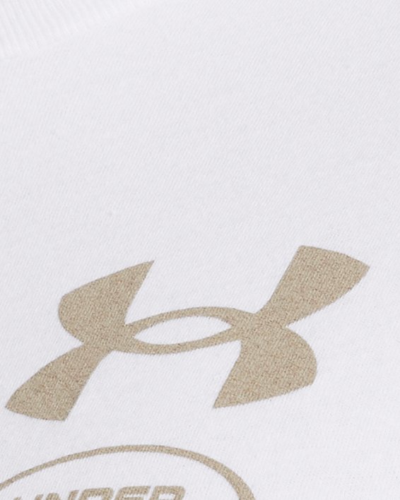 男士UA Unstoppable Graphic短袖T恤 in White image number 3