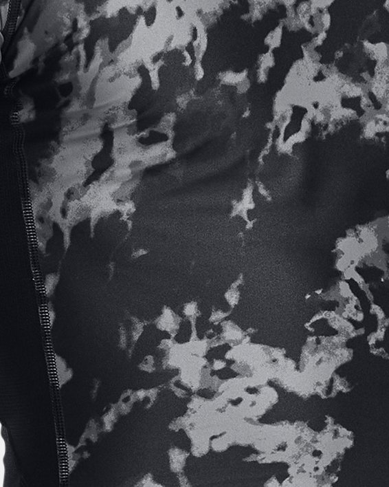Camiseta de manga corta con estampado HeatGear® Iso-Chill para hombre, Black, pdpMainDesktop image number 0