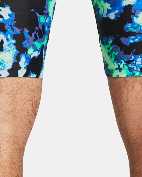 Shorts largos HeatGear® Iso-Chill Printed para hombre, Green, pdpMainDesktop image number 1