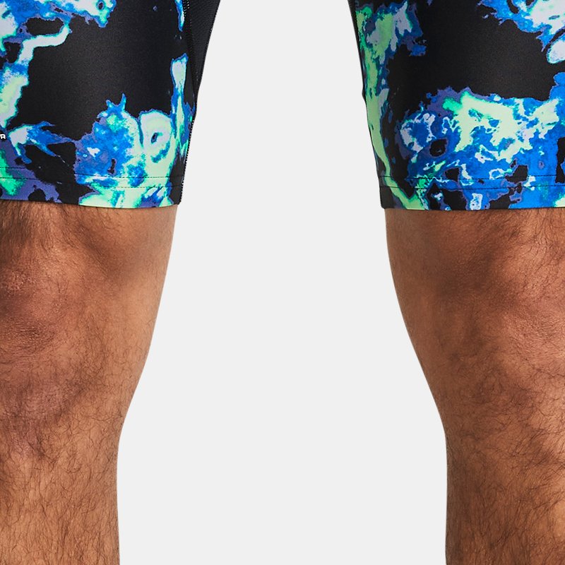 Under Armour HeatGear® Iso-Chill Lange Shorts mit Aufdruck für Herren Vapor Grün / Weiß