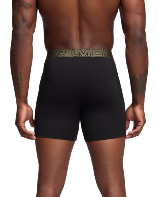 Бельё Boxerjock® Performance для мужчин, хлопок, 3 шт. — Under Armour, цвет: Чёрный / Морской зелёный — фото 2