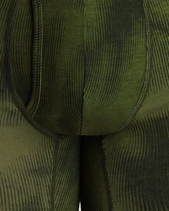 UA Performance Cotton Boxerjock® 15 cm mit Aufdruck im 3er-Pack für Herren, Green, pdpMainDesktop image number 0