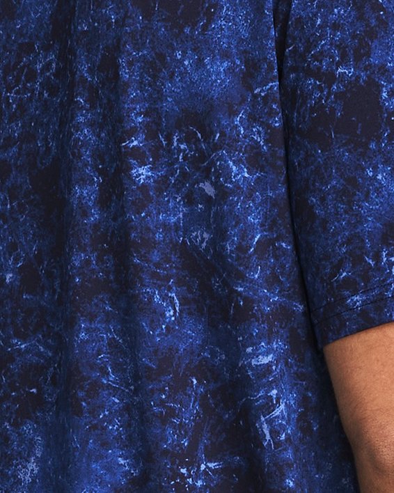 Men's UA Vanish Energy Printed Short Sleeve, Blue, pdpMainDesktop image number 1