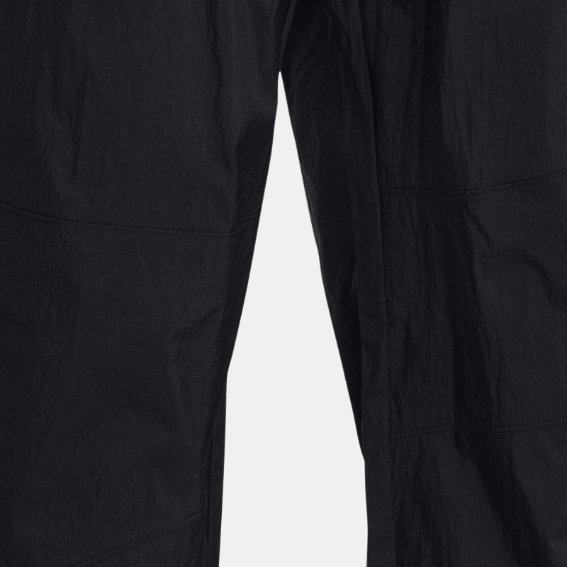 Men's  Under Armour  Legacy Crinkle Pants Black / Black / White XL
