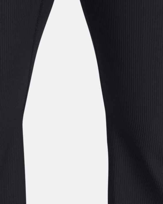 กางเกงขาบานทรงคร็อป UA Meridian Rib สำหรับผู้หญิง in Black image number 0