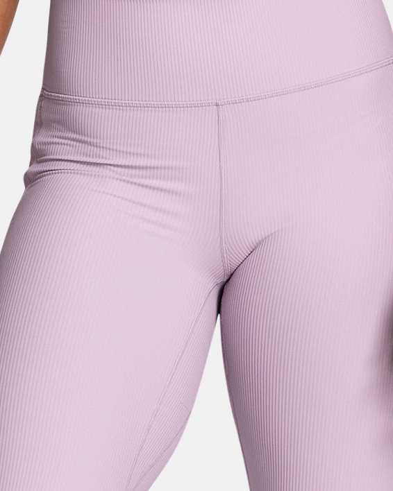 New UNDER ARMOUR UA Meridian Pink Pocket Crop Leggings GYM Women's