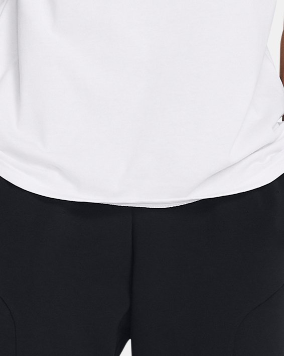 Pantaloni UA Unstoppable Fleece Baggy Crop da uomo, Black, pdpMainDesktop image number 2