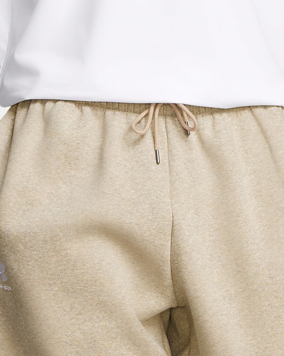 Men's UA Essential Fleece Puddle Pants, Brown, pdpMainDesktop image number 2