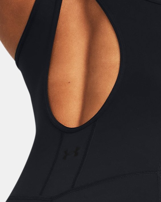 UA Meridian Shorts Bodysuit für Damen, Black, pdpMainDesktop image number 1