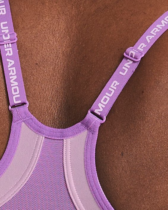 Women's UA Infinity 2.0 Low Sports Bra, Purple, pdpMainDesktop image number 1