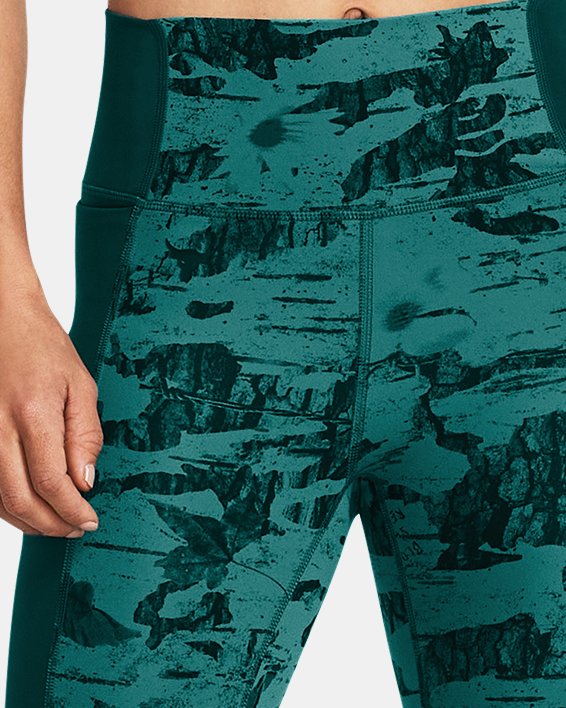 Women's Project Rock Let's Go Printed Ankle Leggings in Green image number 2