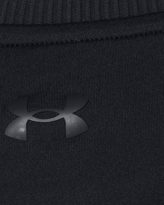 女士UA Meridian Bubble Hem Crop短袖T恤 in Black image number 3