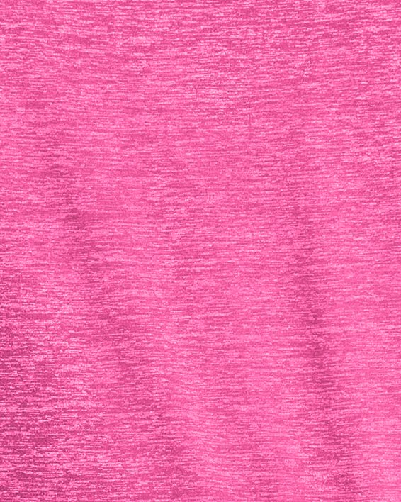 UA Tech™ Twist Kurzarm-Oberteil mit V-Ausschnitt für Damen, Pink, pdpMainDesktop image number 1