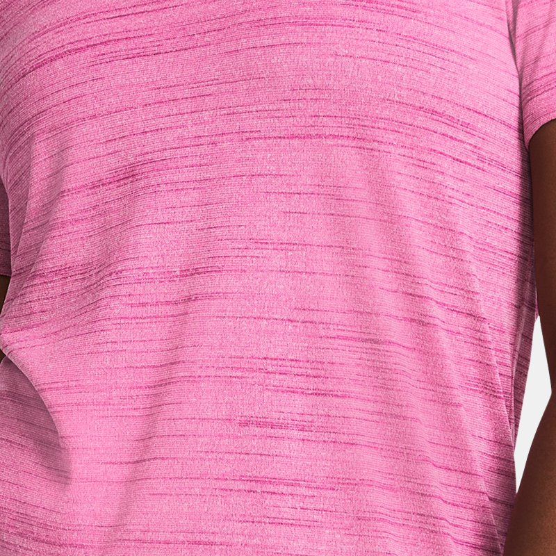 Women's Under Armour Tech™ Tiger Short Sleeve Astro Pink / Black XL