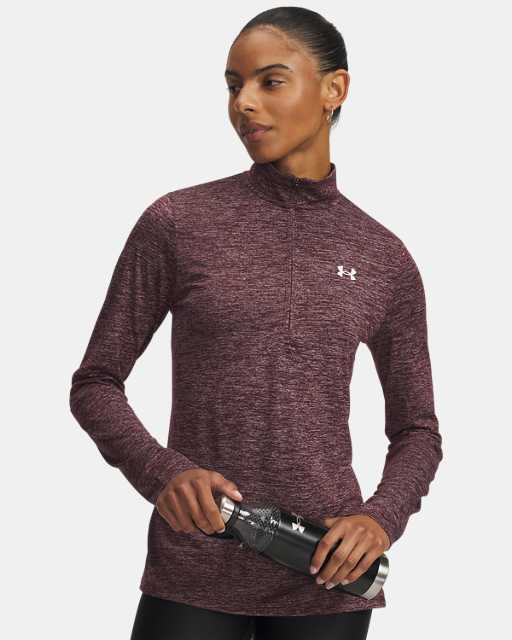 Damesshirt UA Tech™ Twist met korte rits Damesshirt UA Tech™ Twist met korte rits